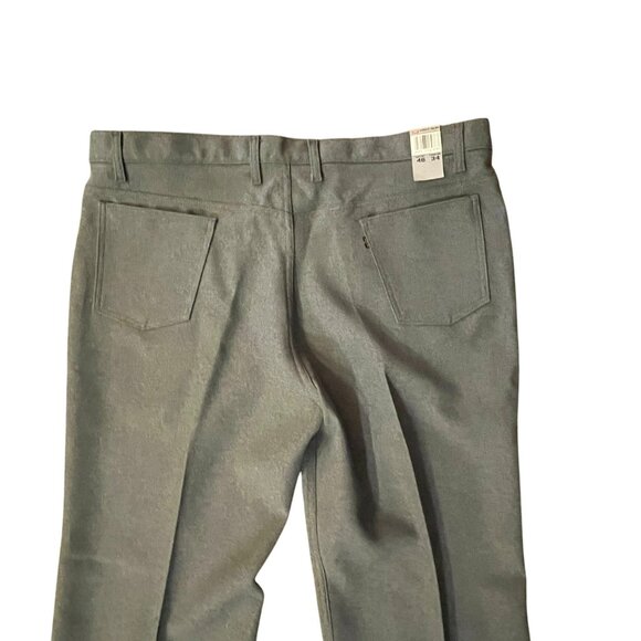 Vintage Levi’s Men’s Gray Pants 46x34 NEW – 100% Polyester – USA Made - Picture 6 of 16